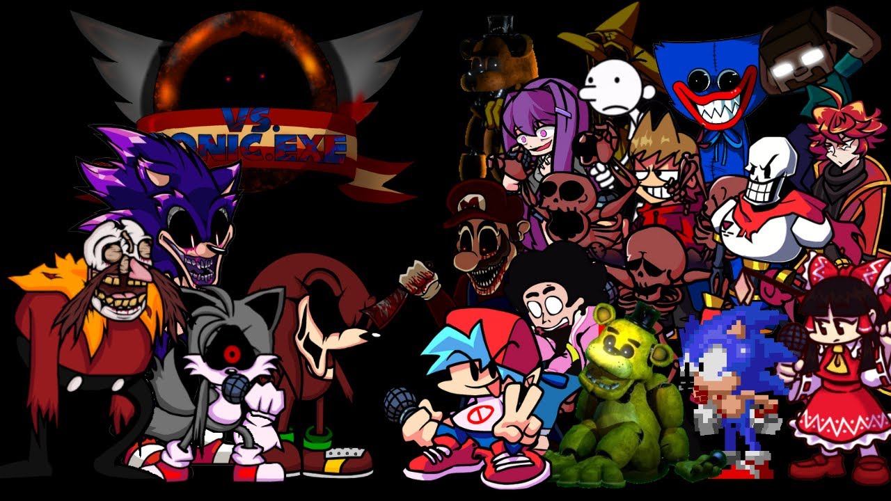 (Remake) FNF Triple Trouble, but every turn a new character sings | Friday Night Funkin'