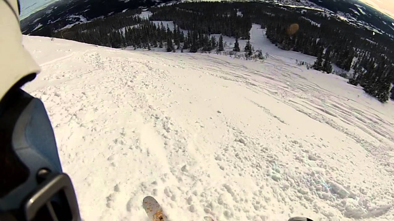 Fra toppen offpiste i eksperten og ned Høgegga trysil