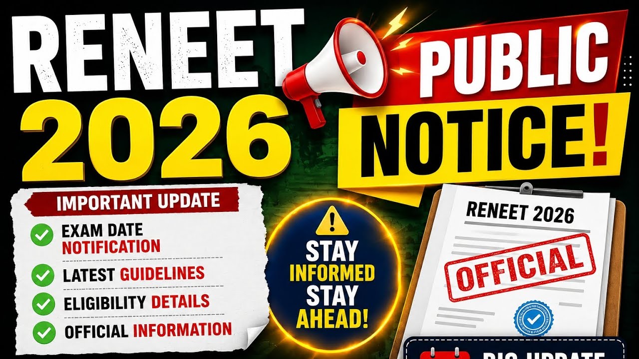  NTA Public Notice for NEET UG 2026:  Exam Dates, Correction Window Update #neet  #latestupdate 
