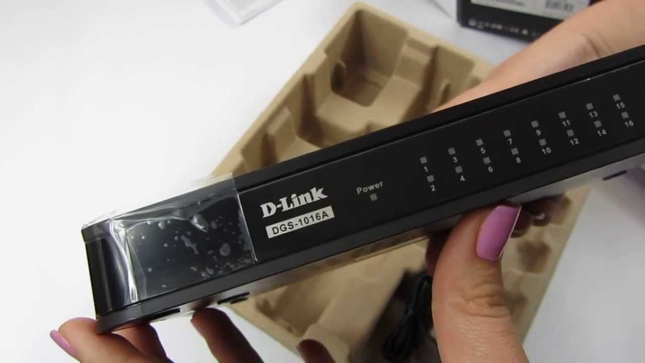 Коммутатор D-Link DGS-1016A 16port Gigabit | unboxing
