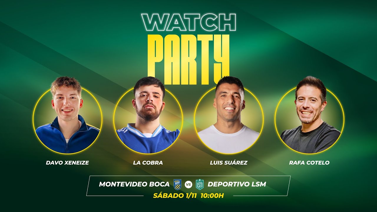 Watch Party con Luis, Davo, La Cobra y Rafa | Montevideo Boca Jrs. x Deportivo LSM - Divisional D