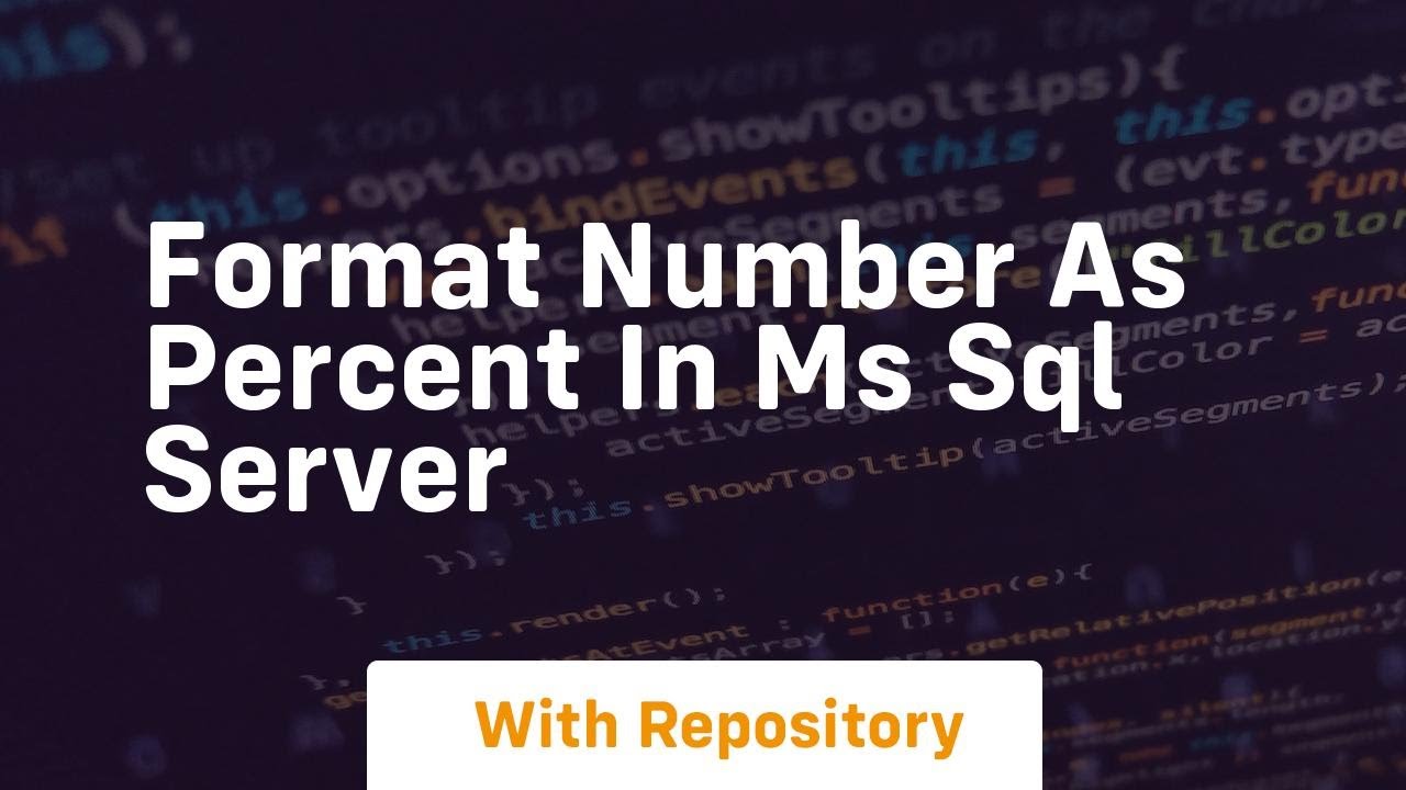 format number as percent in ms sql server
