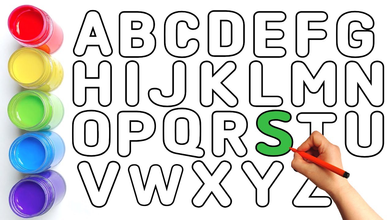 Alphabet Song | Alphabet A부터 Z까지 그리기 및 색칠해 보았어요. | ABC 노래 | abc song
