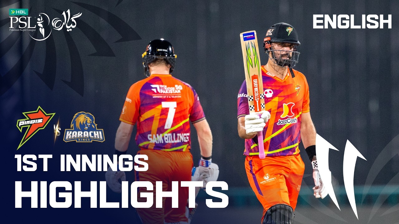 1st Innings Highlights | RawalPindiz vs Karachi Kings | Match 10  | HBL PSL 11 | MZB1U