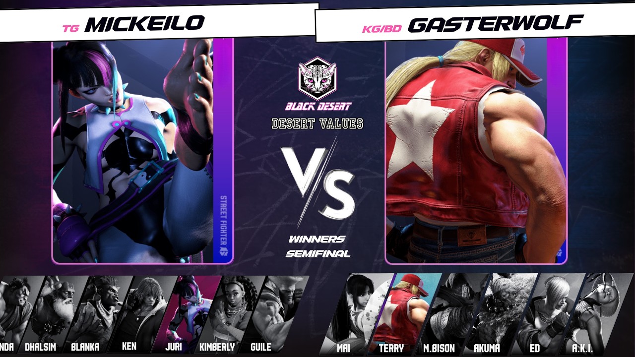 Desert Values Vol. 3 SF6 Winners Semis - TG | Mickeilo vs BD/KG Gasterw0lf