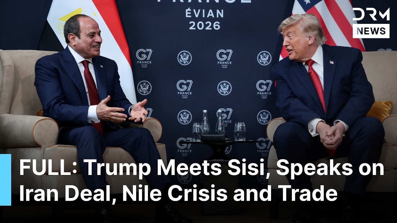 FULL MEETING: Trump Meets Sisi, Speaks on Iran Deal, Nile Crisis, Trade & Middle East at G7 | AC1B