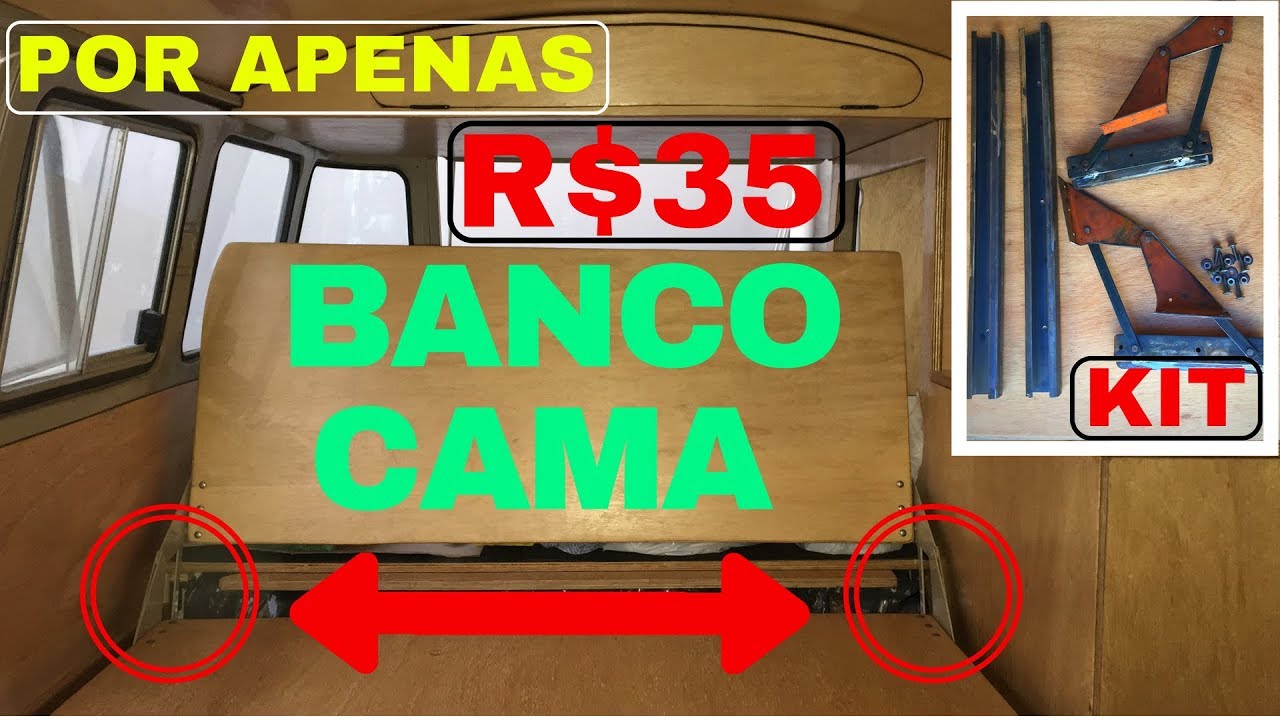 SISTEMA SOFÁ CAMA para KOMBI HOME | MOTORHOME | Aprendendo pelo Mundo | Episódio 06