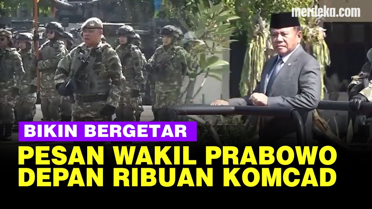 Bikin Bergetar Pesan Wamenhan soal NKRI Depan Ribuan Komcad Darat