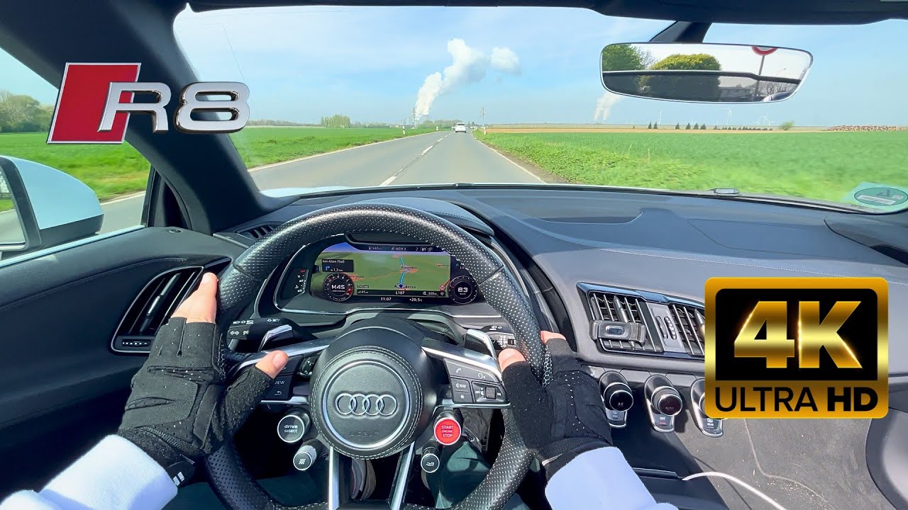 Very Casually Cruising through German Villages Tour | Audi R8 V10 Spyder POV Drive [4K]