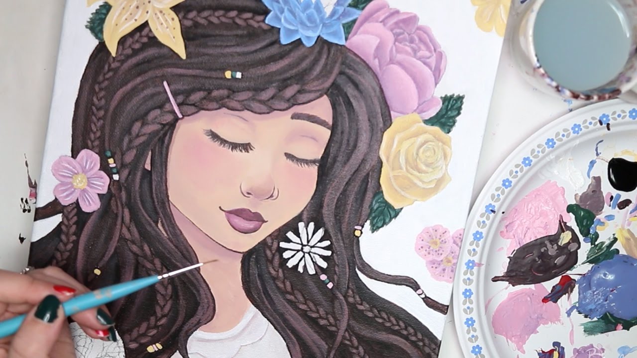 ACRYLIC PAINTING - Serenity - Dollar Store Paints