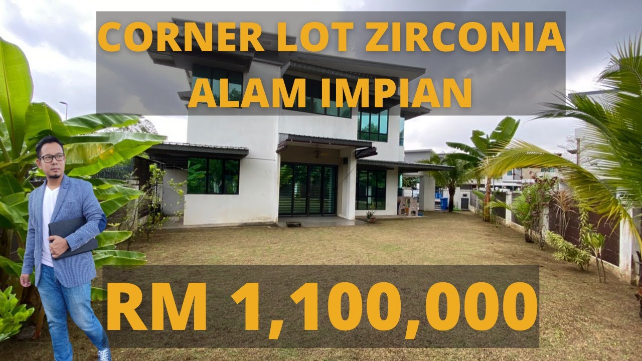 #alamimpian #freehold #shahalam Corner Lot Alam Impian Zicornia with Huge Land Area