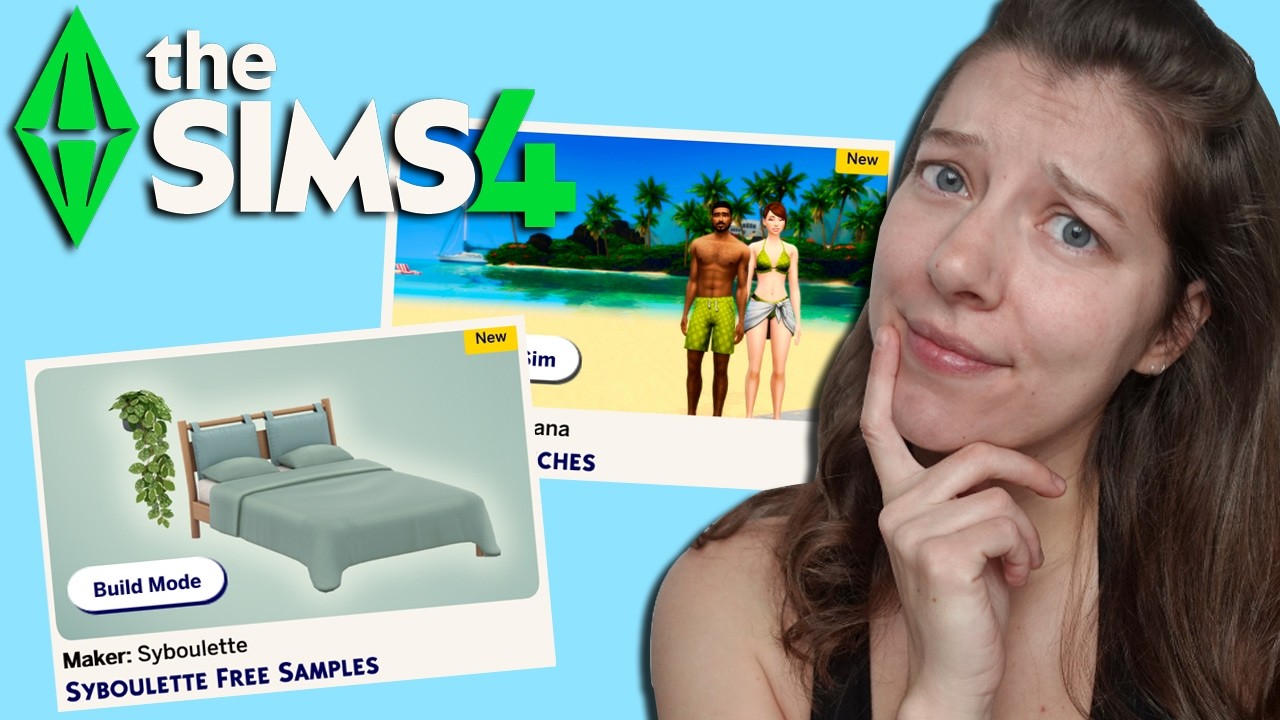 Бесплатные наборы Maker Packs в The Sims 4 Marketplace: Syboulette Free Samples и Sunny Sketches ...