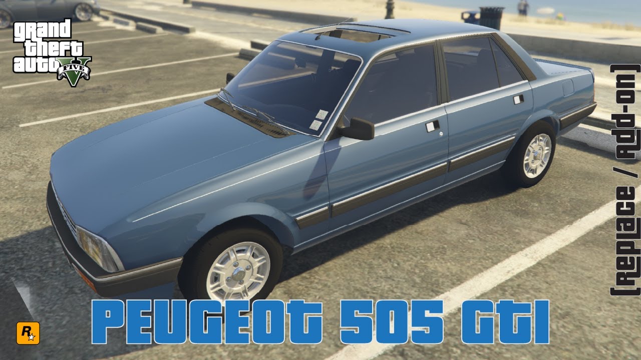 GTA 5 Peugeot 505 GTI Mod | Add-on & Replace Car Showcase (Download)