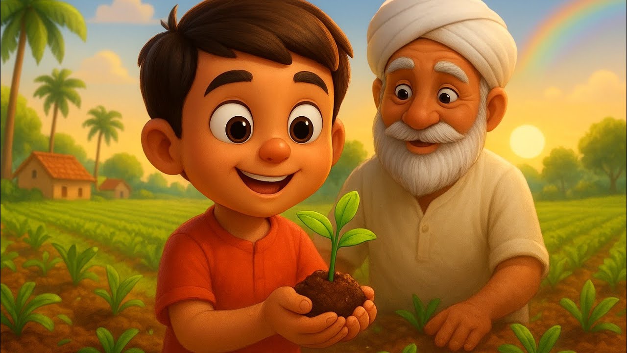 Little Farmer Kannan 🌱 | Inspirational Kids Story About Farming & Nature | Tamil Moral Story #former