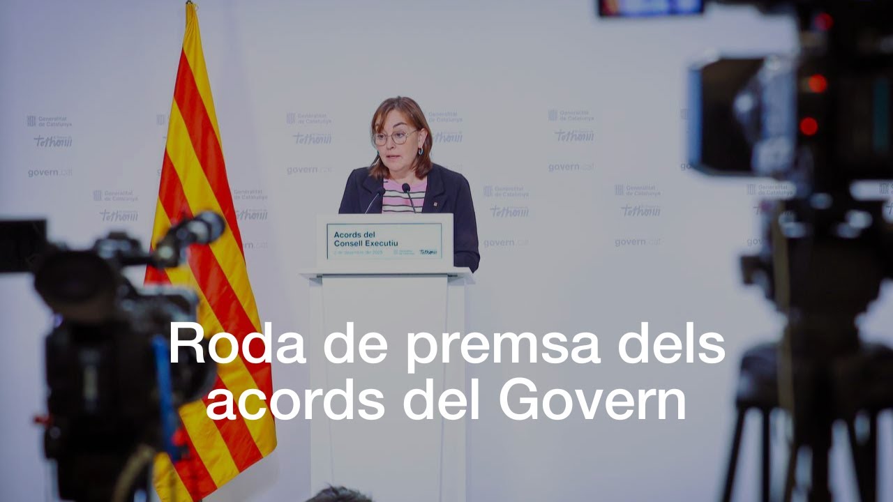 Roda de premsa dels acords del Govern (02.12.25)