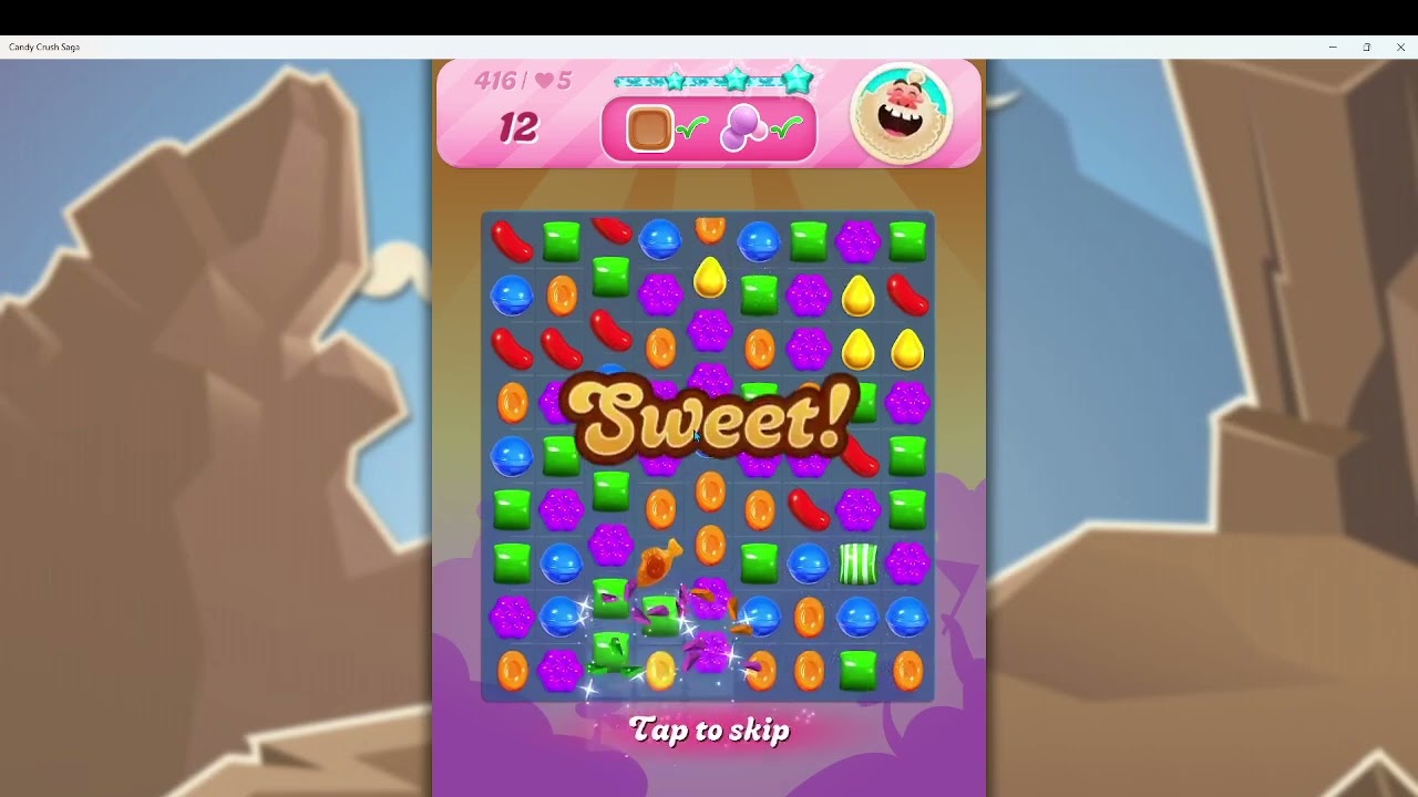 Candy Crush Level 416 Completed + Bronze Chocolate Box Done | Audio Talkthrough | F2P Tips