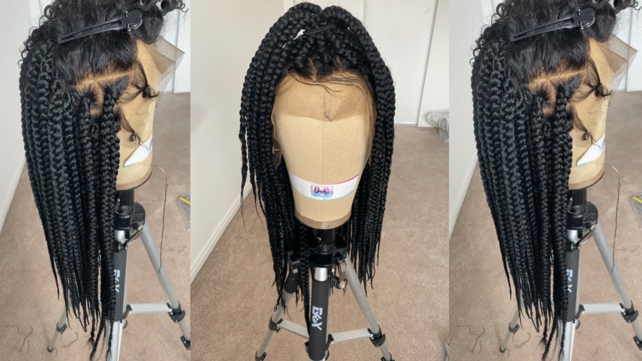 Easy Box Braid Wig Tutorial (STEP BY STEP) DETAILED