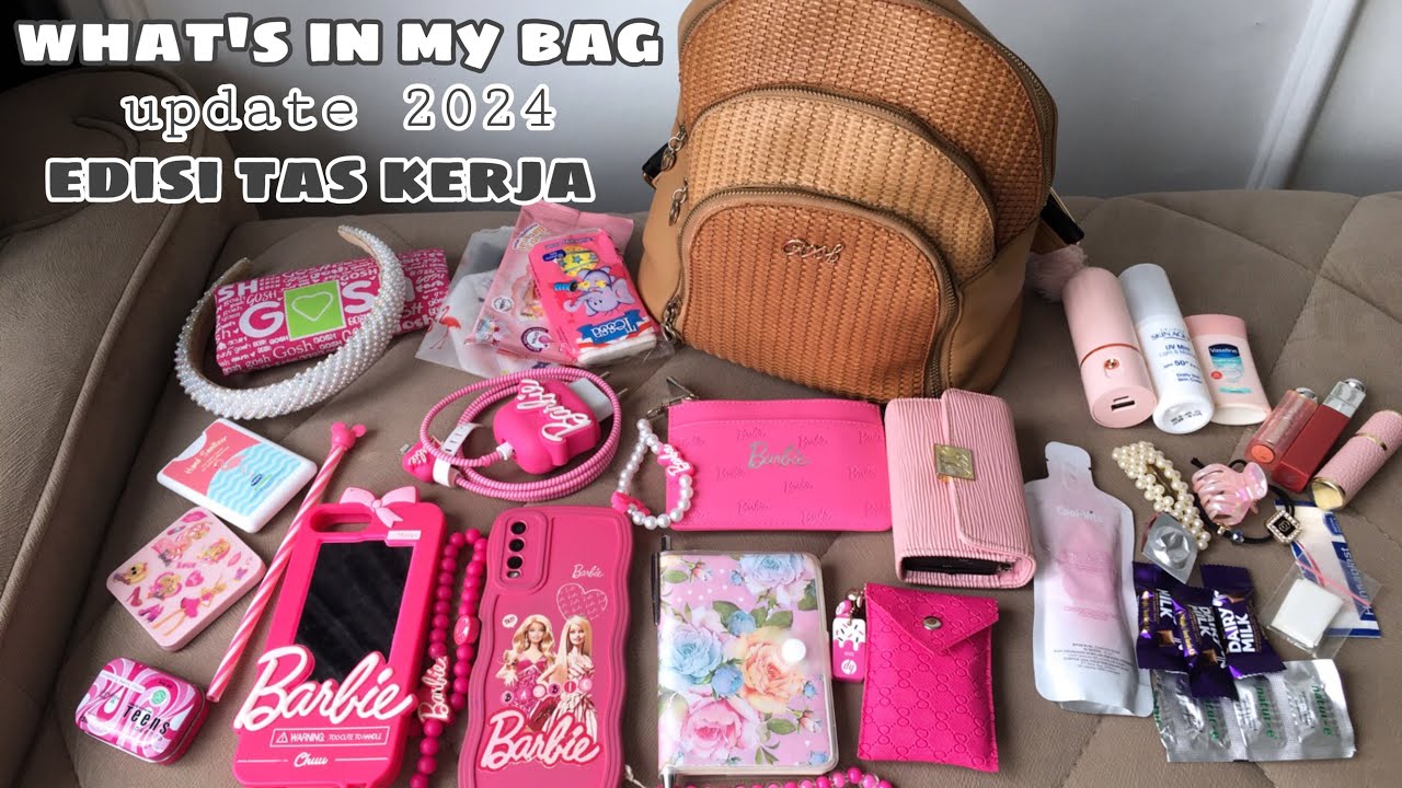 WHAT'S IN MY BAG update 2024 | type backpack, edisi tas kerja | kantong doraemon semua serba dibawa