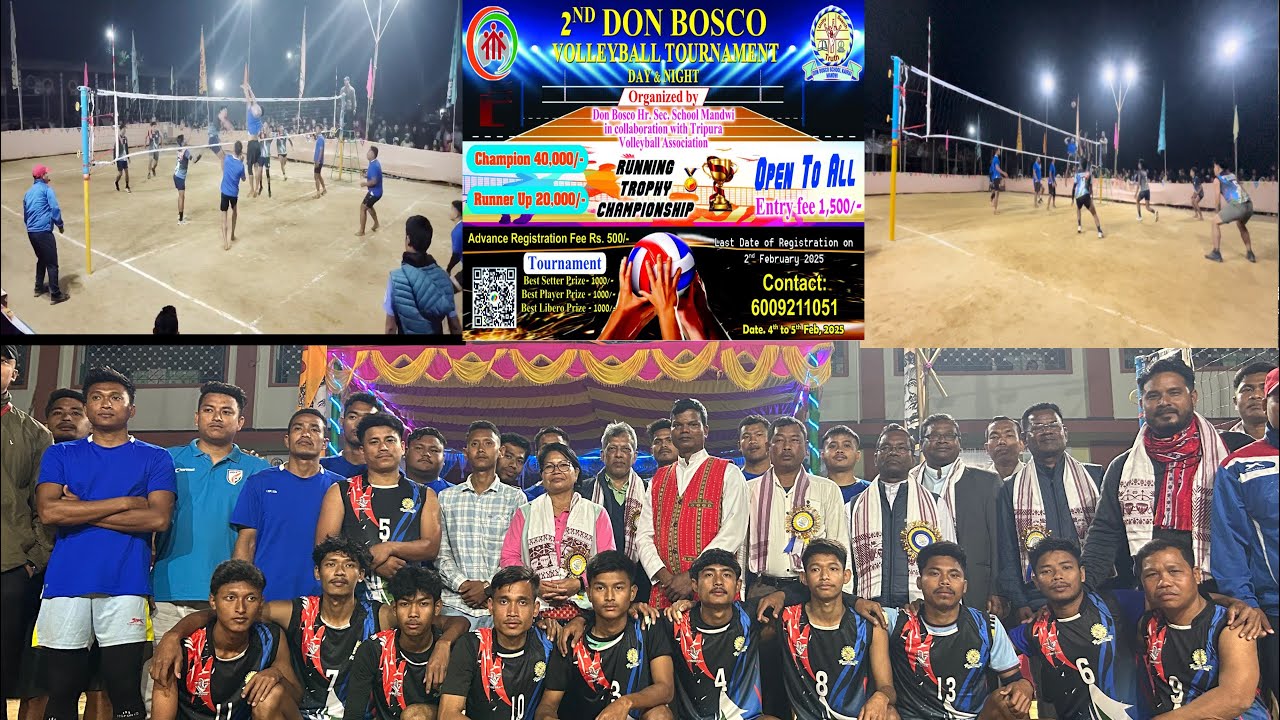 Volleyball Night Match | Don Bosco School | Mandai| 🏆 40,000/- | Fire 🔥 Match