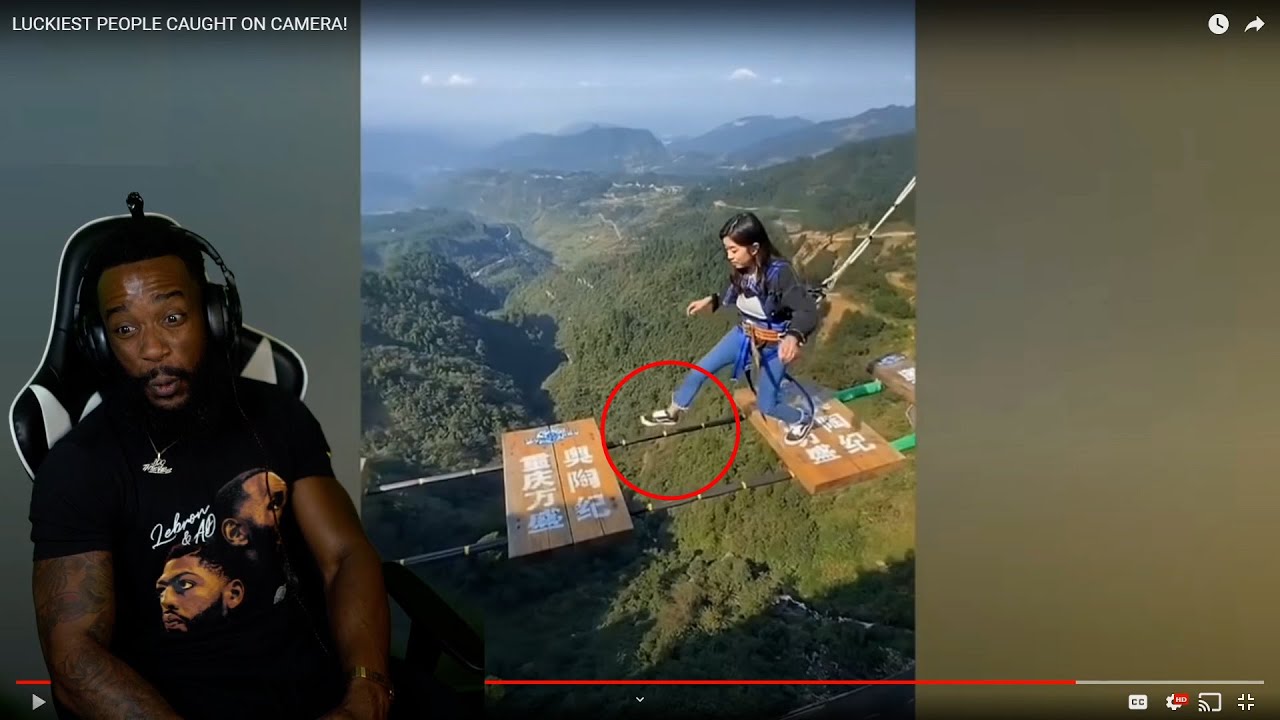 LUCKIEST PEOPLE CAUGHT ON CAMERA Reaction!