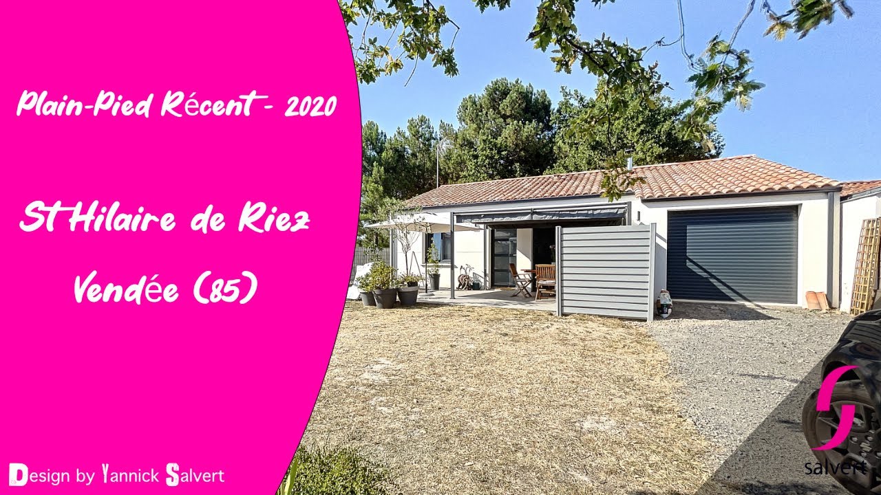 Maison de Plain-Pied récente - 2020 - 3ch - St Hilaire de Riez