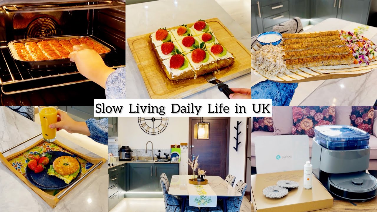 Slow & Relaxing Daily Routine in the UK |Hands-Free Cleaning |￼ Turkish Kebab in 15 Minutes|Baking ￼