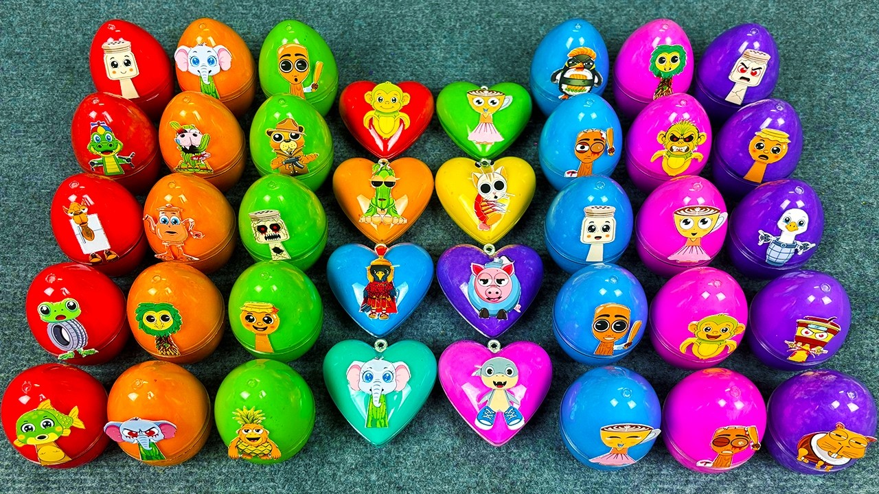 Italian Brainrot Slime Heart! Rainbow Tung Tung Sahur & Tralala in Satisfying Clay World 🌈