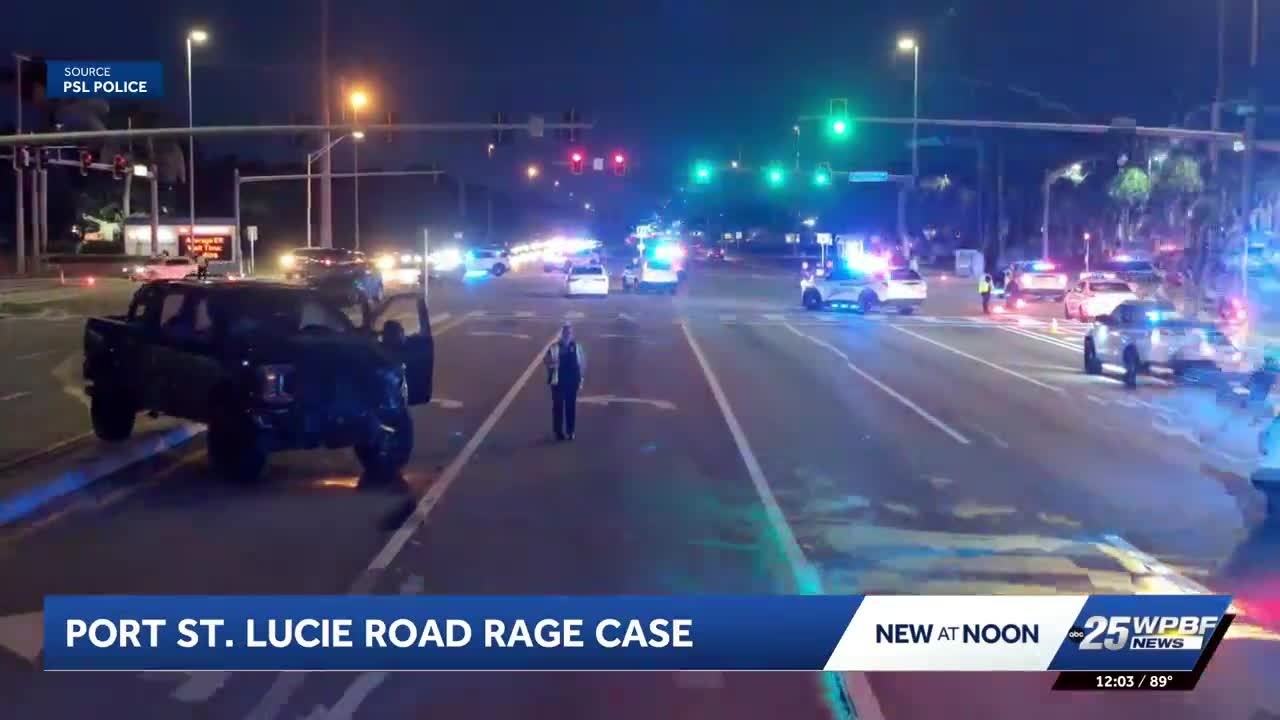 Motorcycle rider suffers brain bleed after road rage crash involving 4 vehicles in Port St. Lucie
