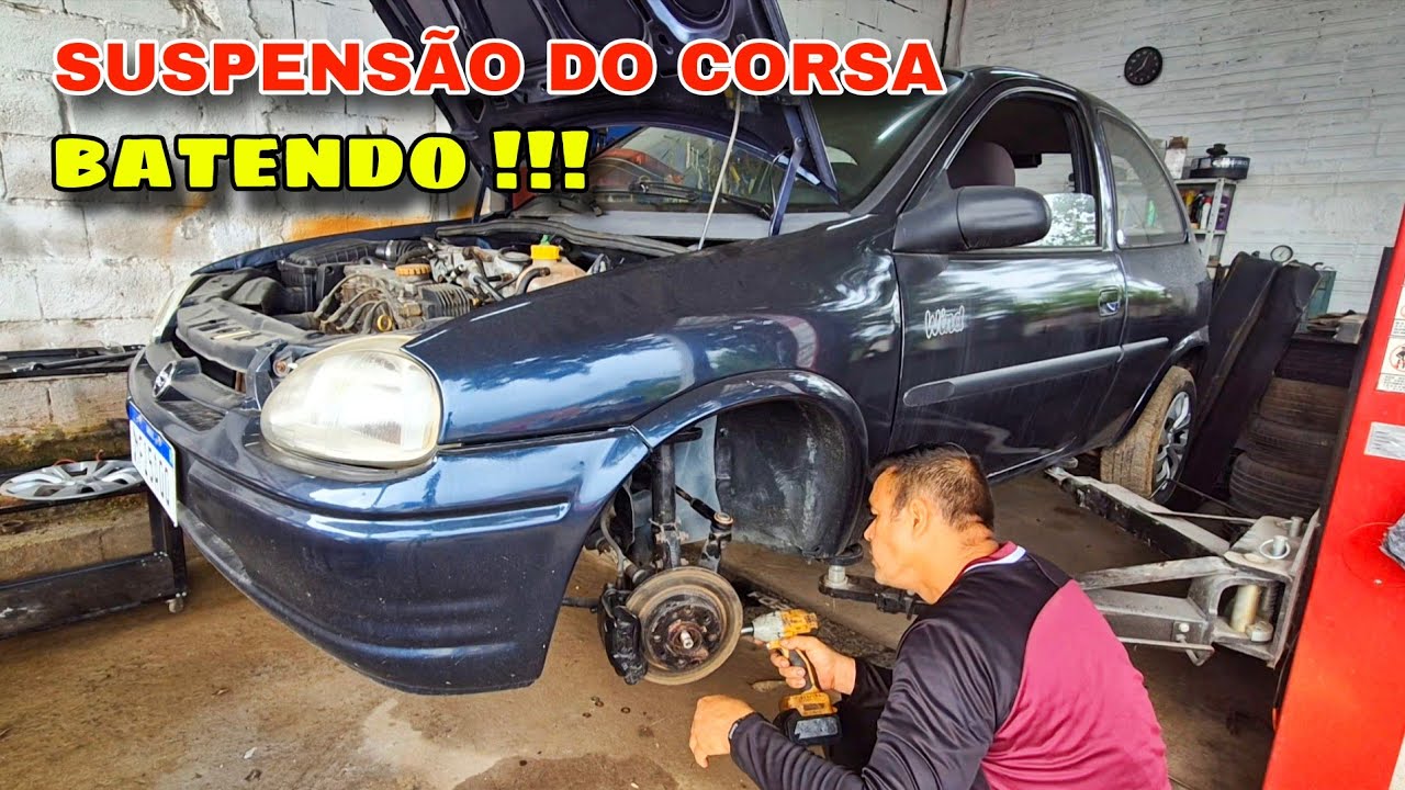 ISSO TÁ PIOR do que IMAGINÁVAMOS DESMONTEI a SUSPENSÃO do CORSA OLHA a SURPRESA que TIVEMOS 