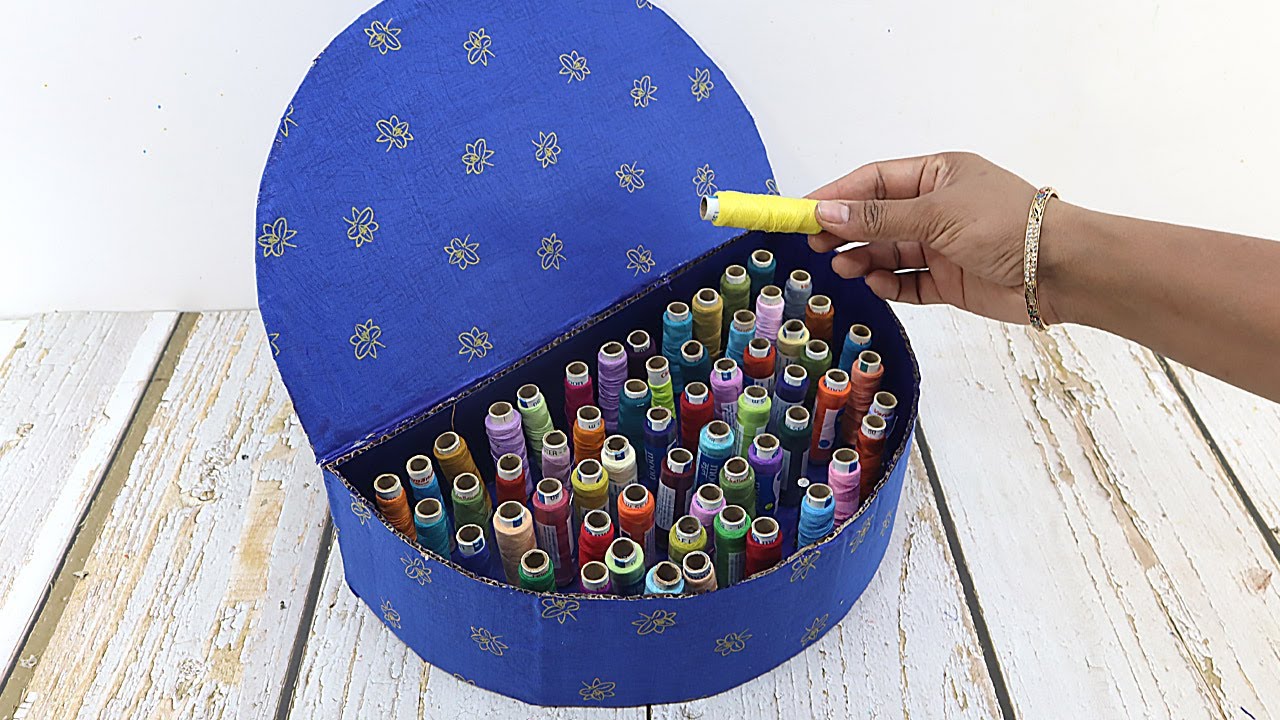 2 Most Useful Thread Storage Box Making that you have never seen yet ! DIY Thread Box