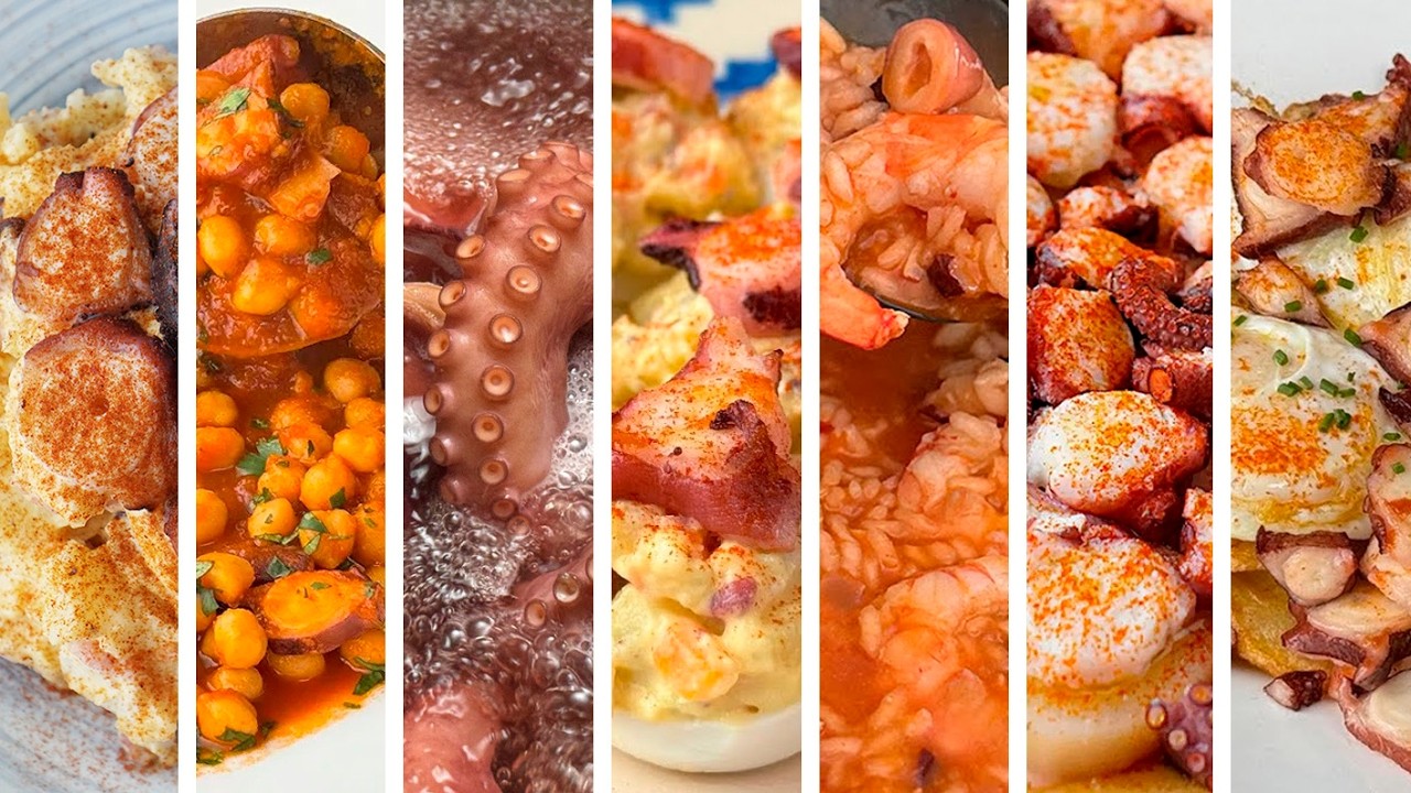 8 RECETAS con PULPO fáciles y diferentes para salir de la rutina