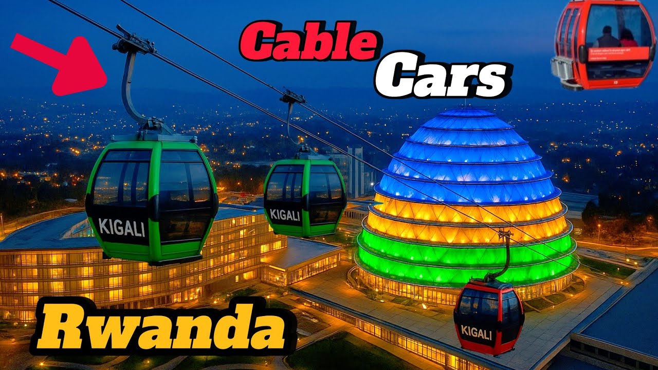 Rwanda #Cable_Cars: Kigali haje umushinga wa Mbere muri Africa w'imodoka zigendera mu kirere