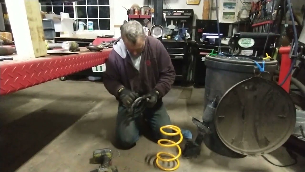 Raised King Springs installation on a 2020 Subaru STi