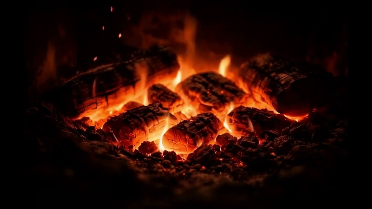 45 Minute Calming Fireplace