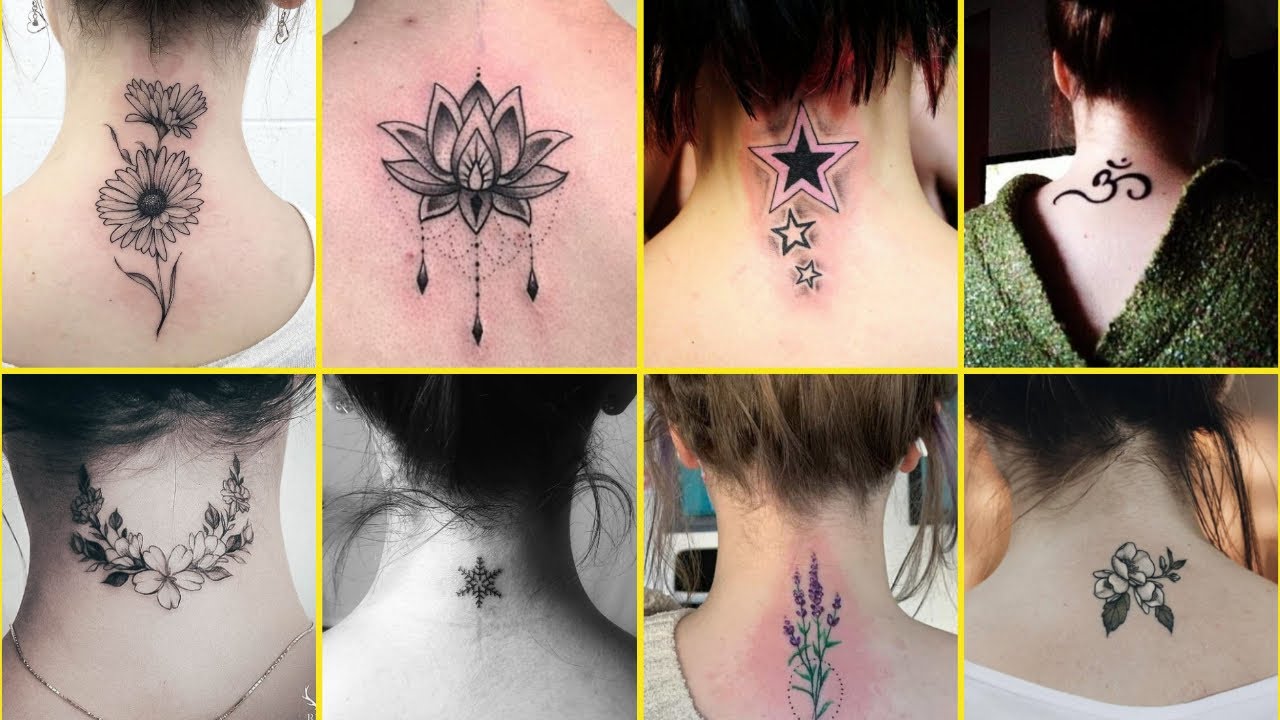 40+ Back Neck Tattoos For Girls 2025 | Cute Back Neck Tattoo Ideas For Ladies | Women's Tattoo Ideas