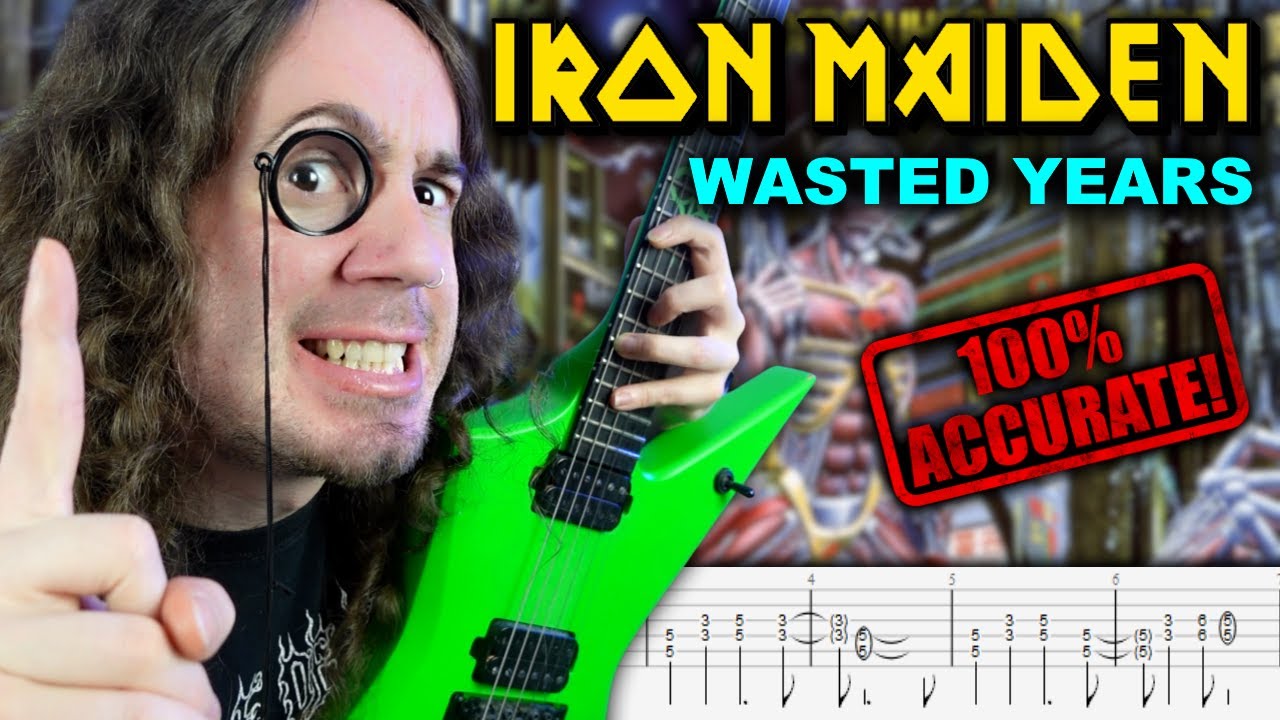 How To REALLY Play The WASTED YEARS Solo (w/ Tabs!)