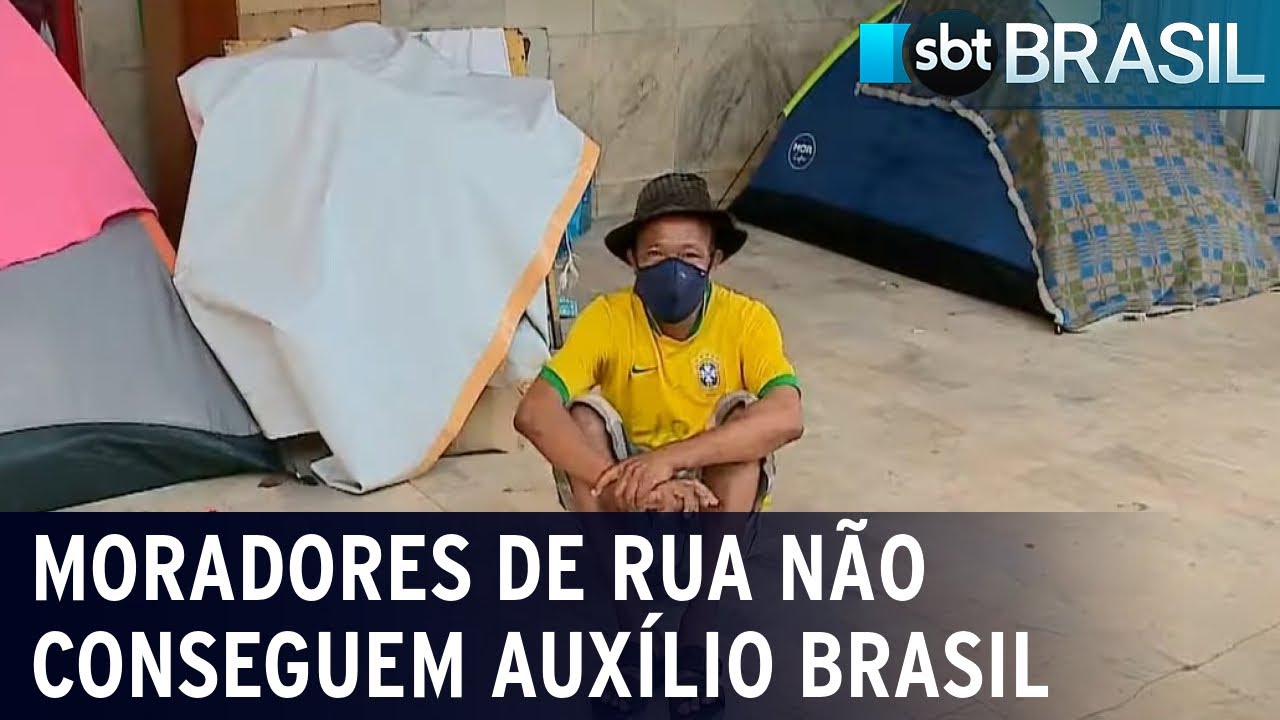 Moradores de rua não conseguem Auxílio Brasil | SBT Brasil (07/11/22)