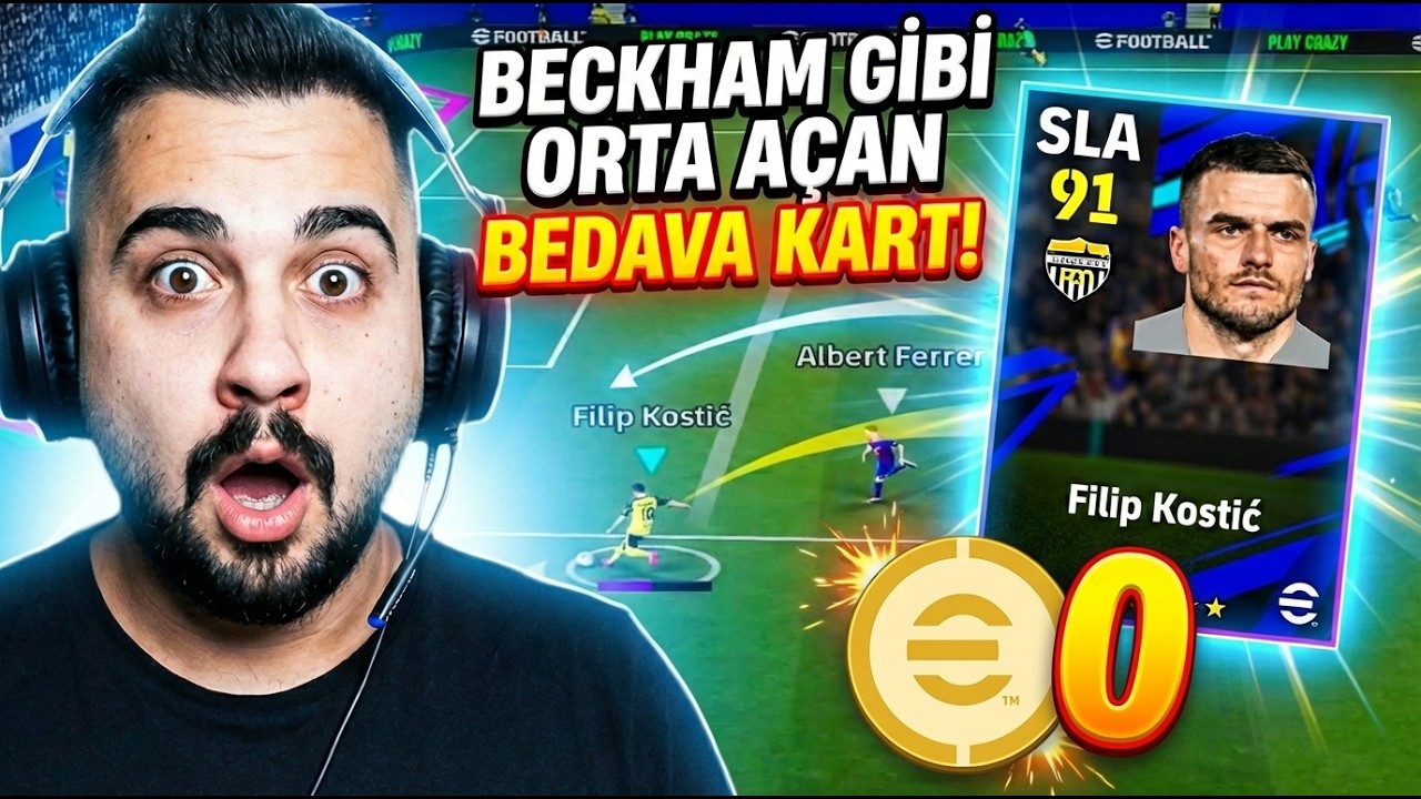 Oyunun En İyi Bedava Orta Açan Kartı! Beckham gibi Orta Açıyor! 🎯 En İyi Özel Basımı!