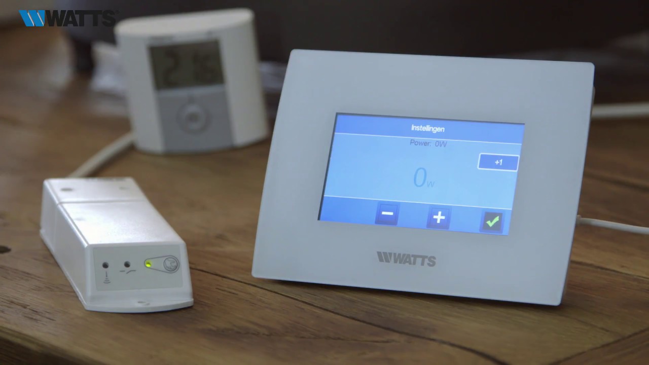 05 Inleren kamerthermostaat in combinatie met bekrachtigde muurontvanger central unit - Watts Vision