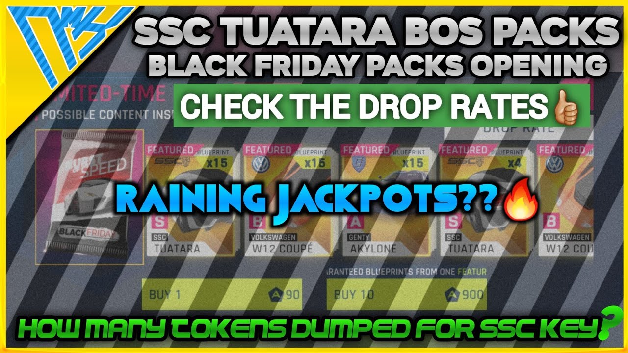 Asphalt 9 | Black Friday Burst of Speed Pack Opening | SSC TUATARA Packs