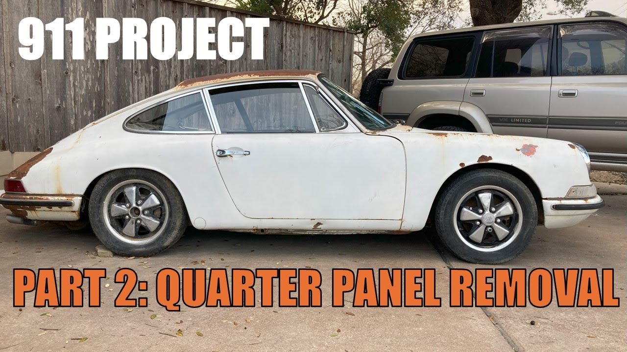 BARN FIND 1968 911S Project: Removing Quarter Panels