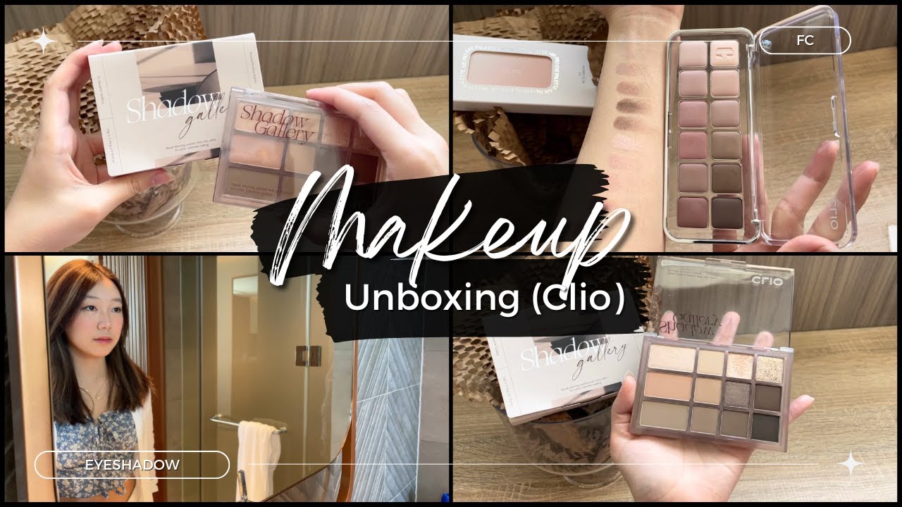 Unboxing 2 Clio Eyeshadow Palette with me