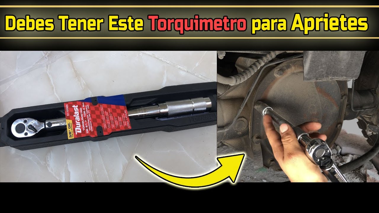 Torquimetro Duralast 3/8 para Aprietes precisos de tornillos del Carter de Motor y Transmision y mas