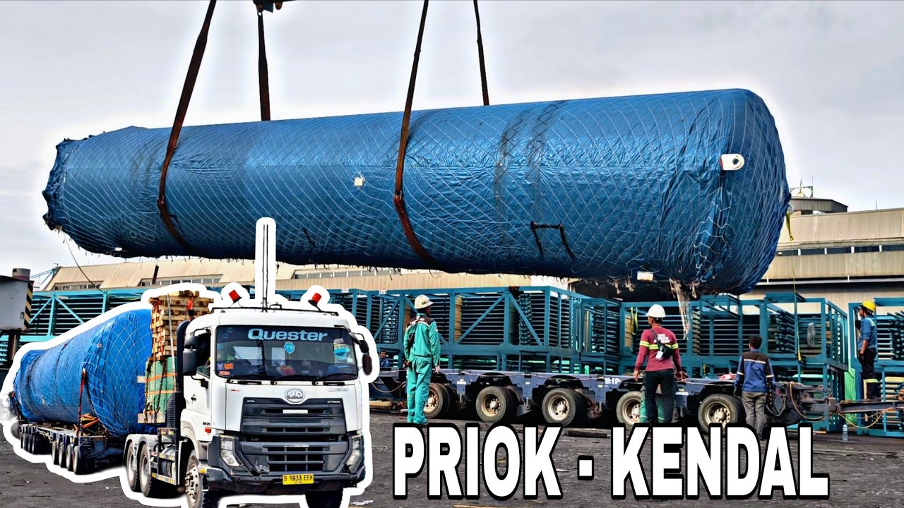 PERJALANAN 450 KM TUJUAN KENDAL❗ TRUK MULTI AXLE TRAILER - BAGIAN 1