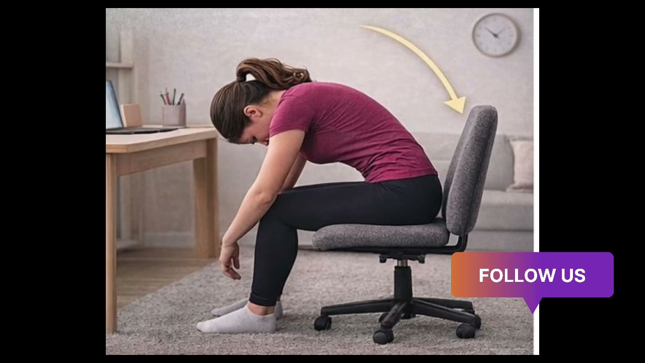 SEATED FORWARD BEND :- 👉  Desk Job = Back Stiffness? 🖥️ 
