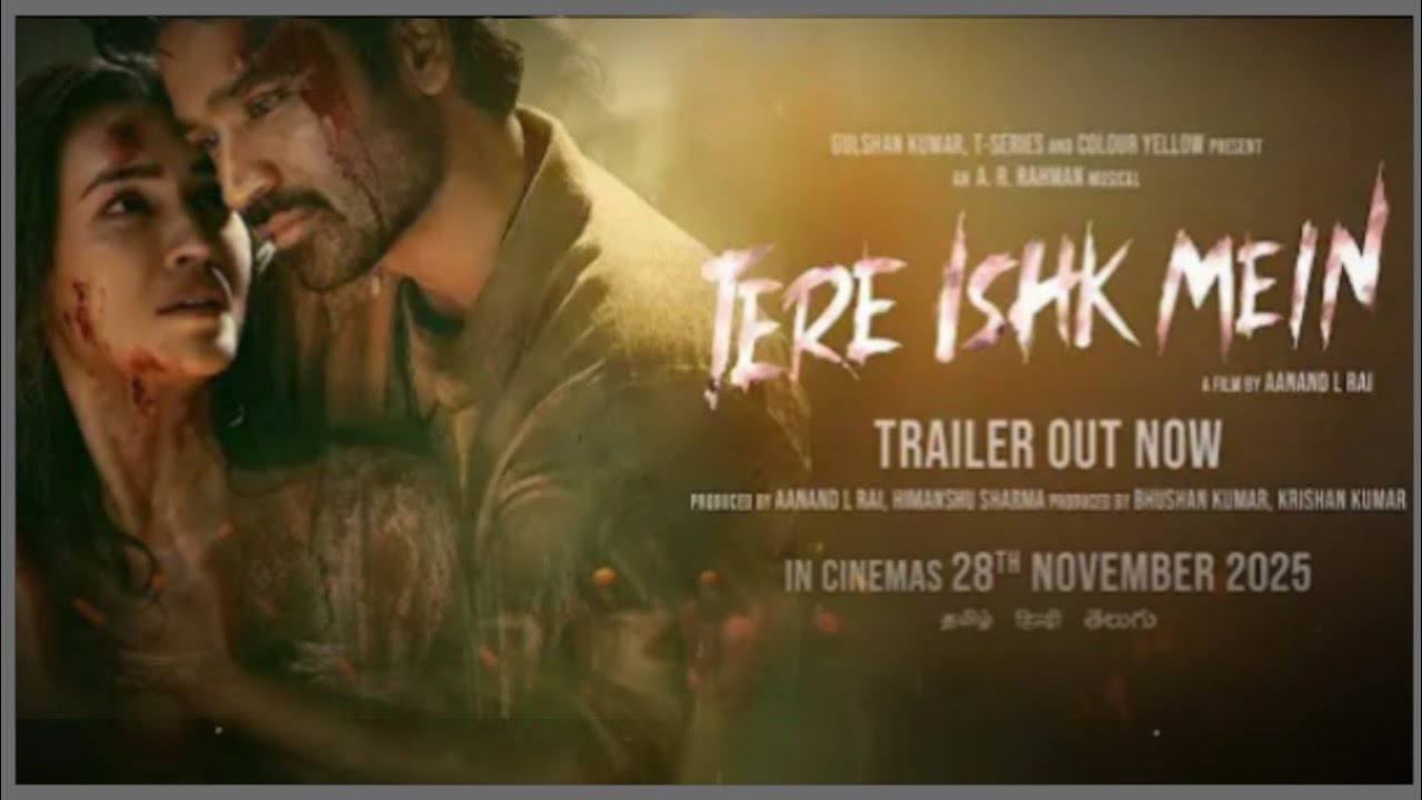 Tere Ishk Mein (Song) | Dhanush, Kriti S | AR Rahman, Arijit Singh, Irshad K | Aanand LR | Bhushan 