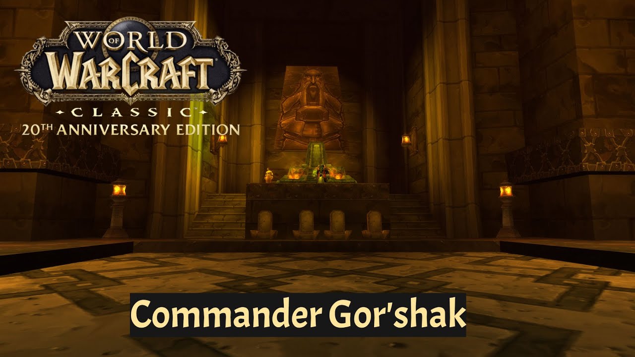 Задание командира Гор'шака BRD | Разбойный режим | WoW Classic 2K