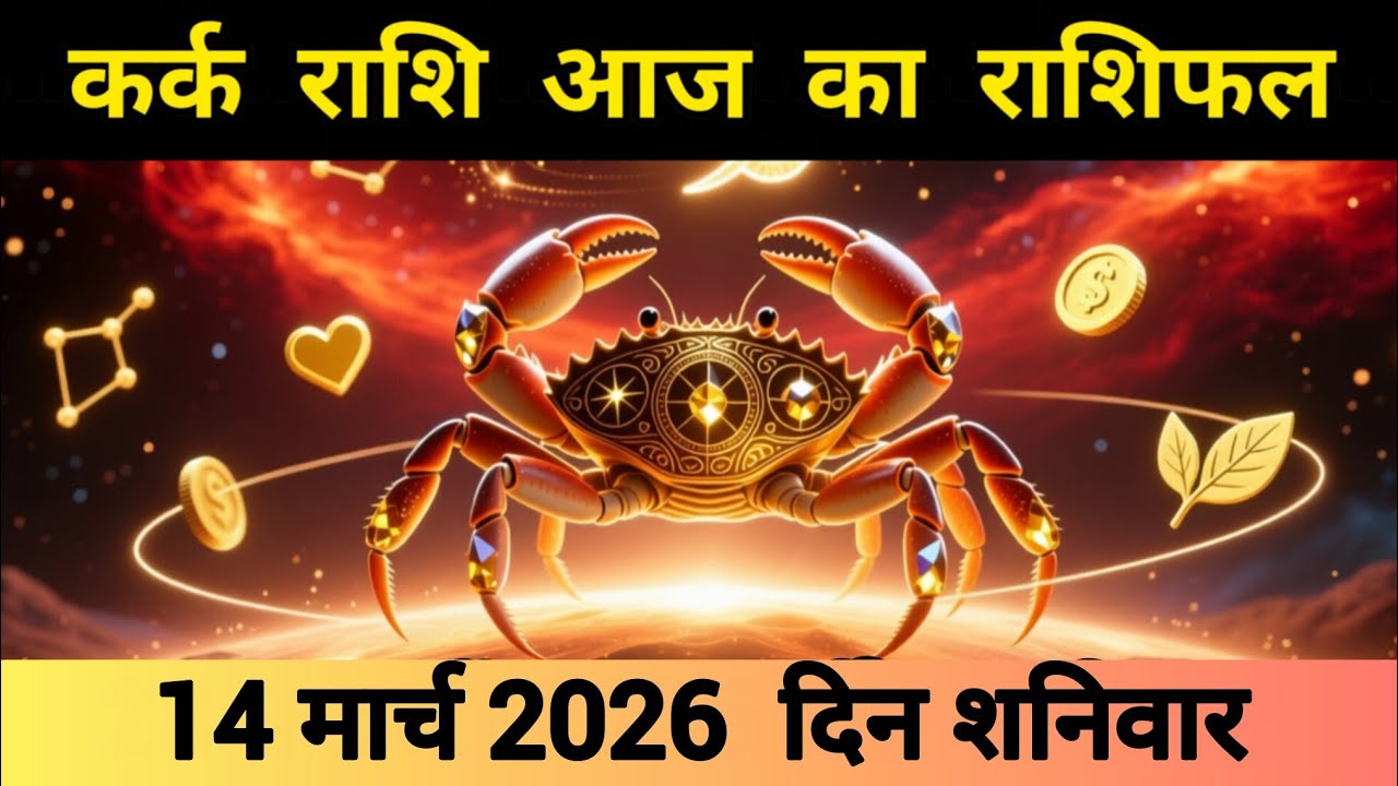 कर्क राशि 14 मार्च 2026 | कर्क Rashi 14 March 2026 | Aaj Ka Kark Rashifal #आजकाकर्कराशिफल 