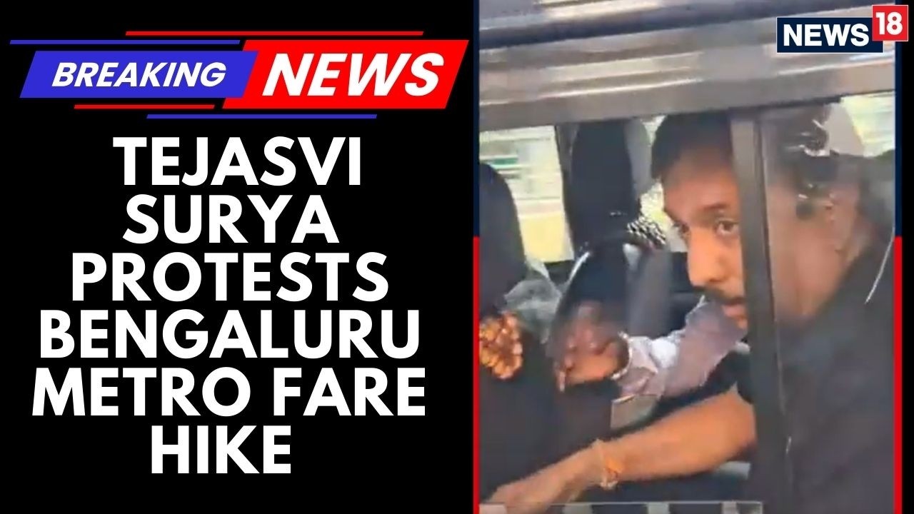 BJP MP Tejasvi Surya Detained During A Protest He Joined, As Tensions Rose Around Demonstration