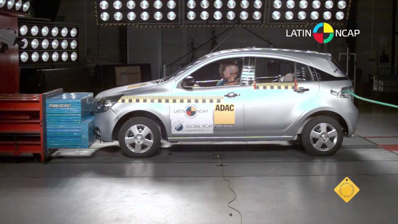 LATIN NCAP - Chevrolet Agile - WITHOUT AIRBAG / 0 stars /